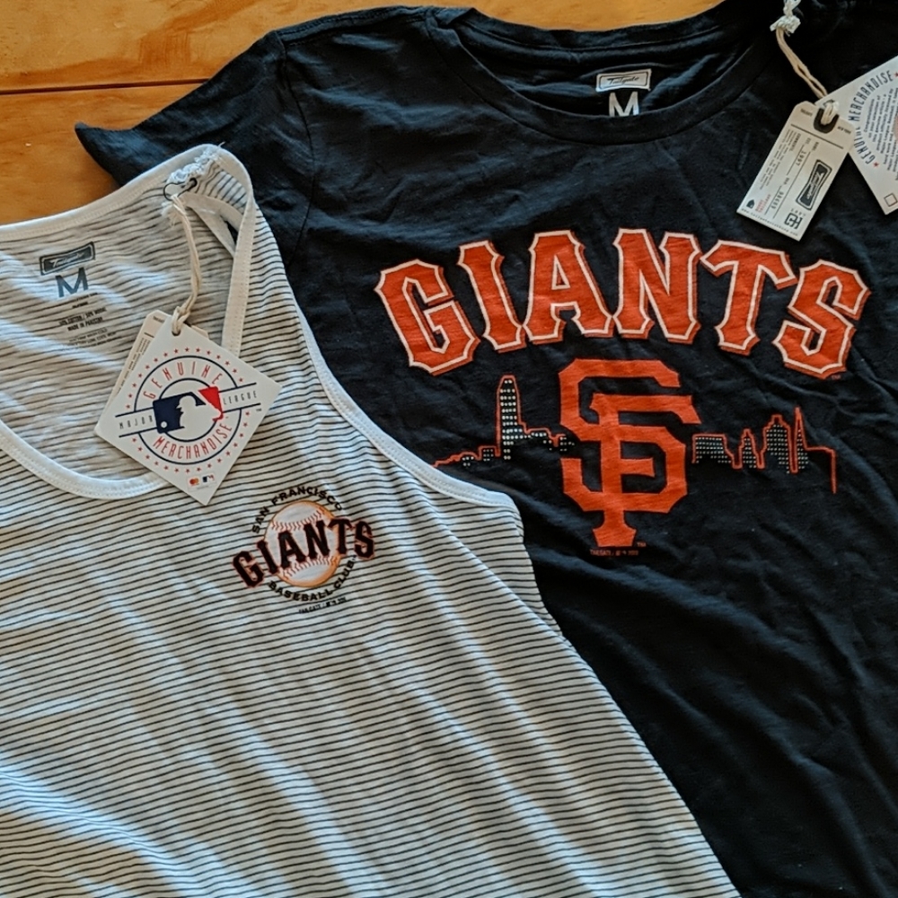 Lot of san Francisco Giants MLB NWT tank and tee